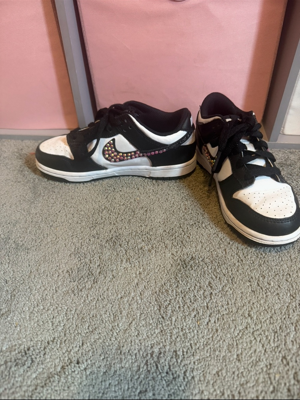 NIKE panda bedazzled